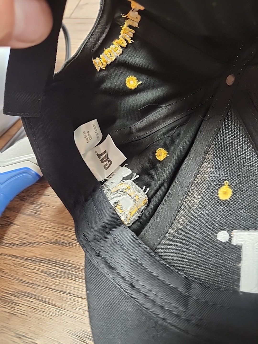 Caterpillar CAT Equipment Classic Black Cotton Twill Snapback Hat/Cap 6015b