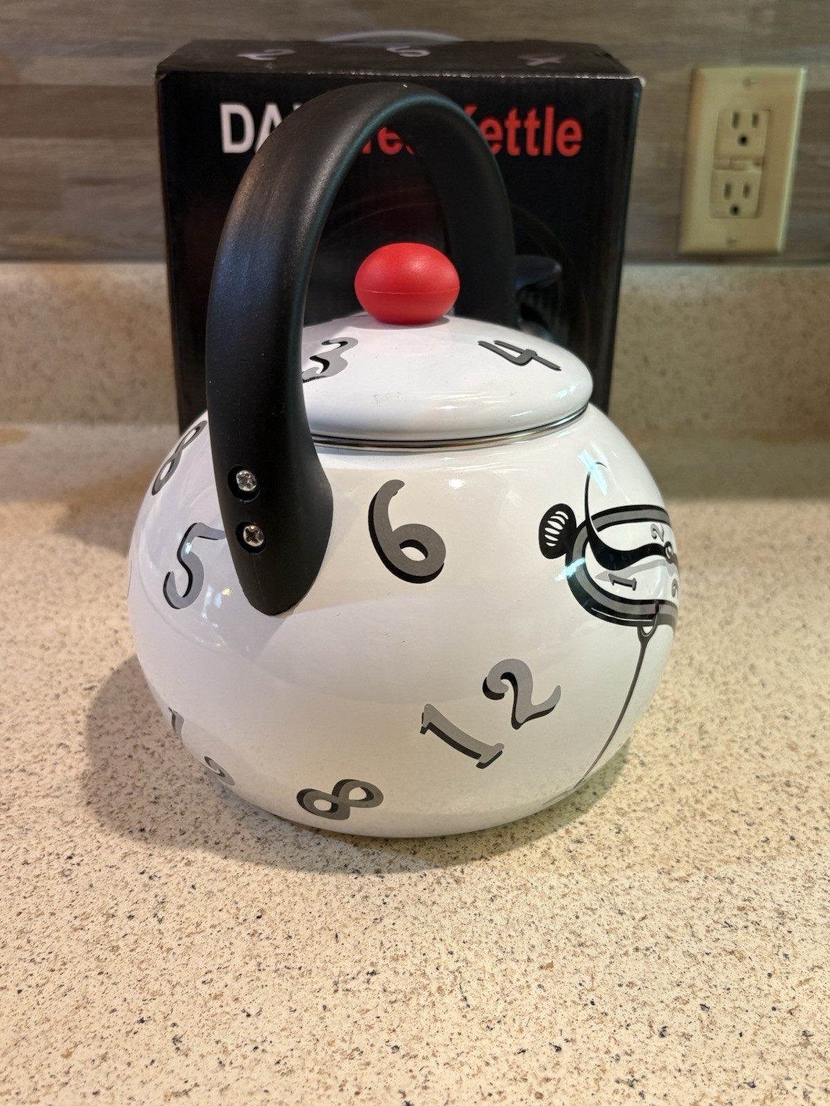 Rare SALVADOR DALI Melting Clock Tea Kettle In Original Box