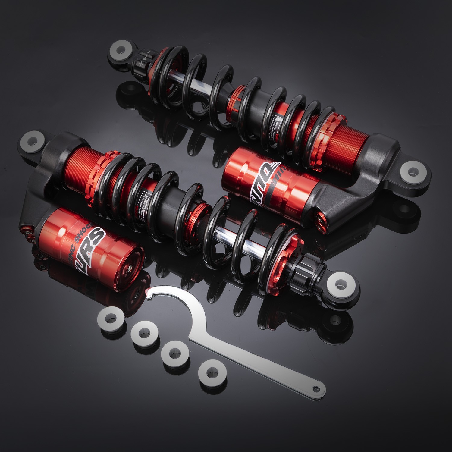Stage 3 Front Shocks Absorbers Spring for 2003-2014 Suzuki Quadsport Z400 LTZ400
