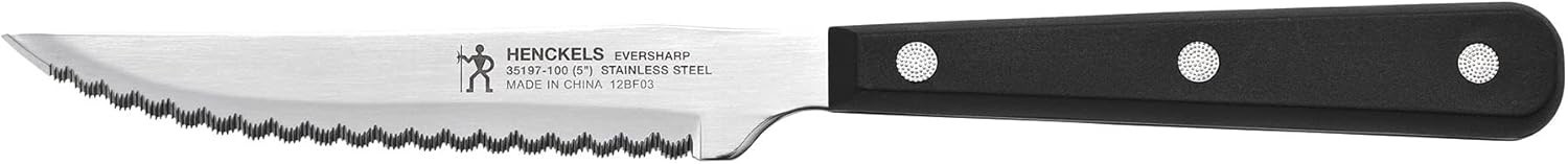 J A Henckels 8 Piece Eversharp Steak Knife Set Knives Stainless Steel Serrated