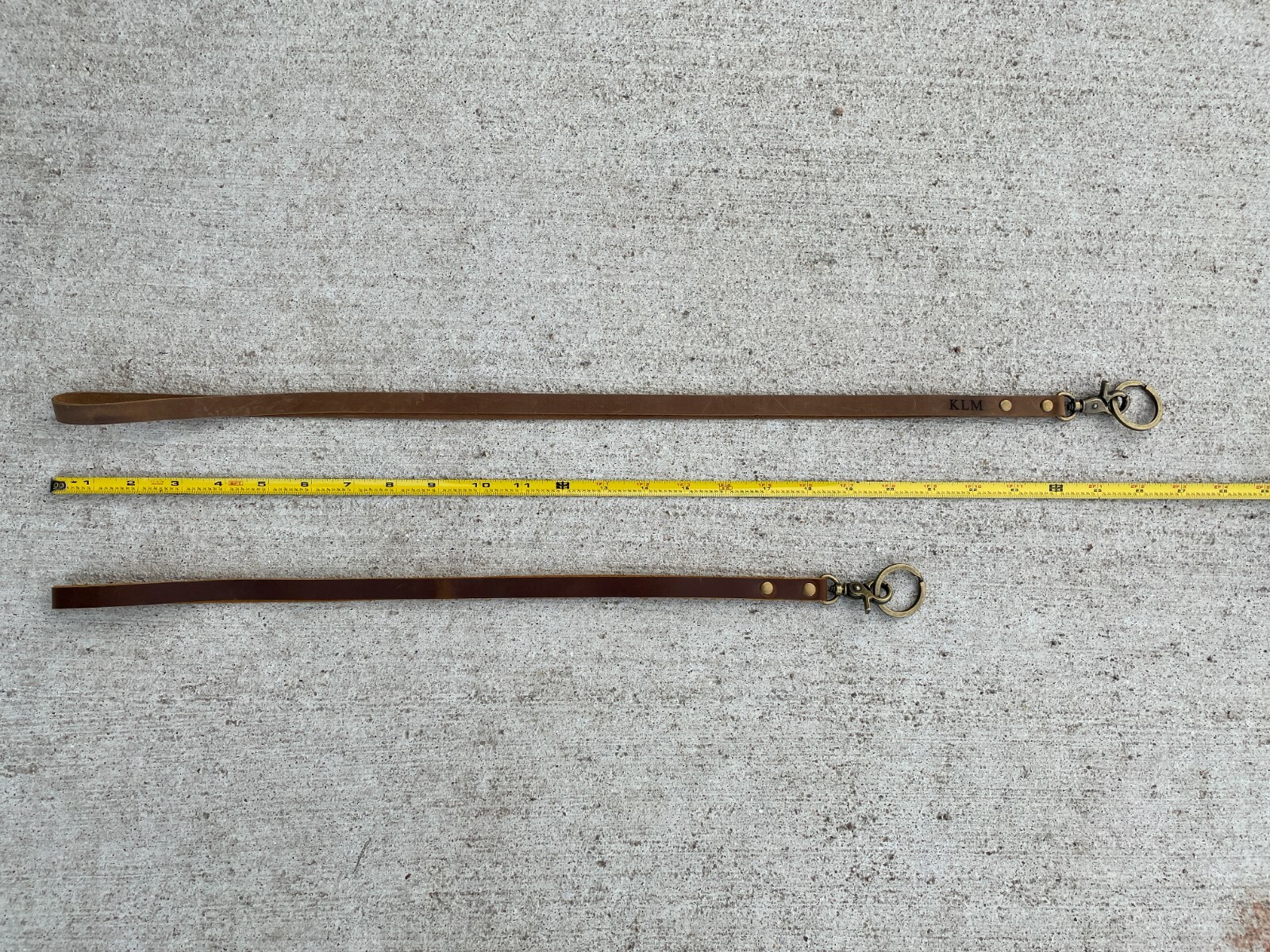 Personalized Leather Lanyard