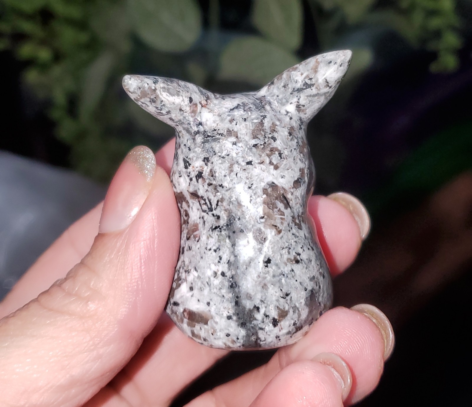 Natural Polished Yooperlite Pikachu Carving 66g