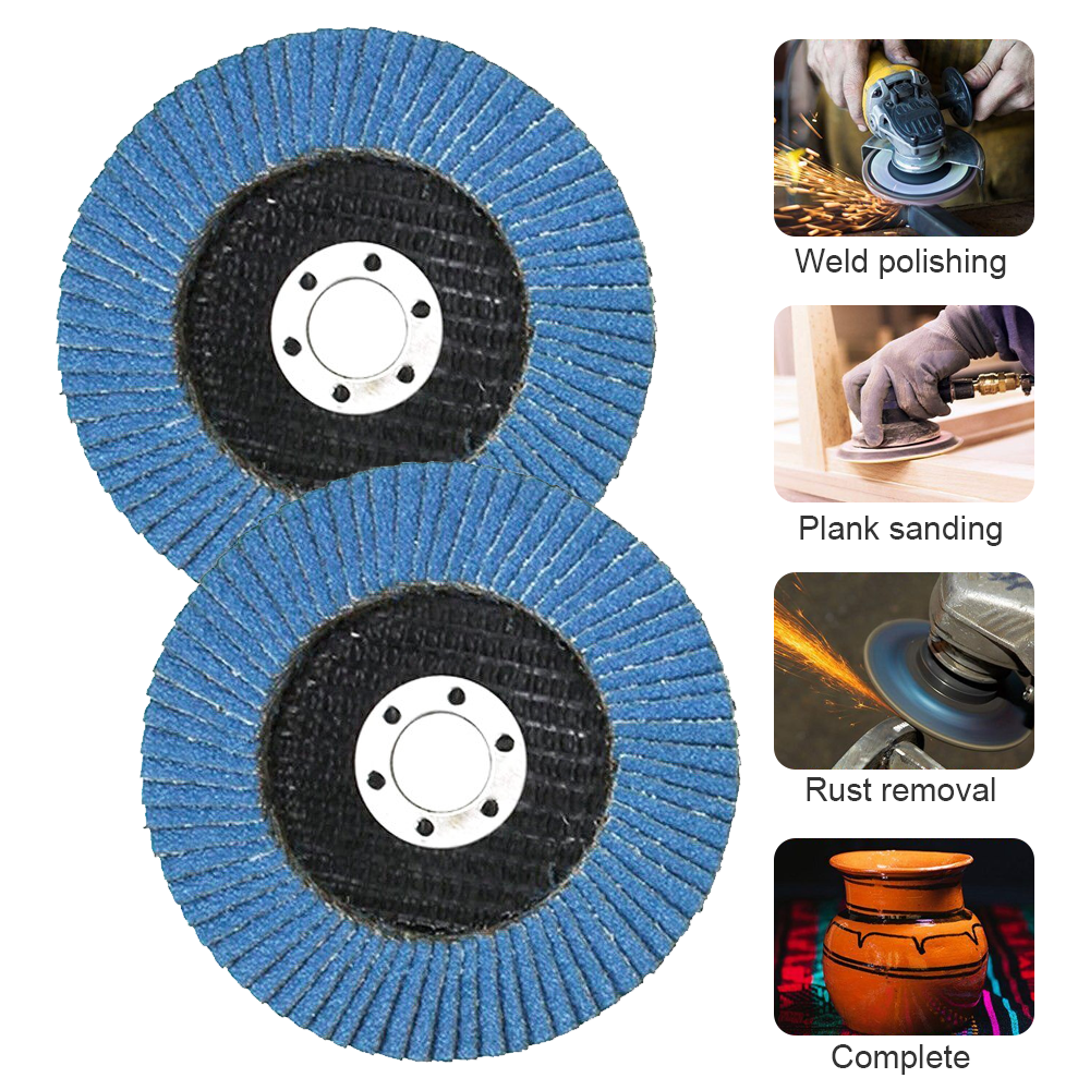 200PACK 4.5” x 7/8" Professional 40 Grit Zirconia Flap Disc Grinding Wheels T29
