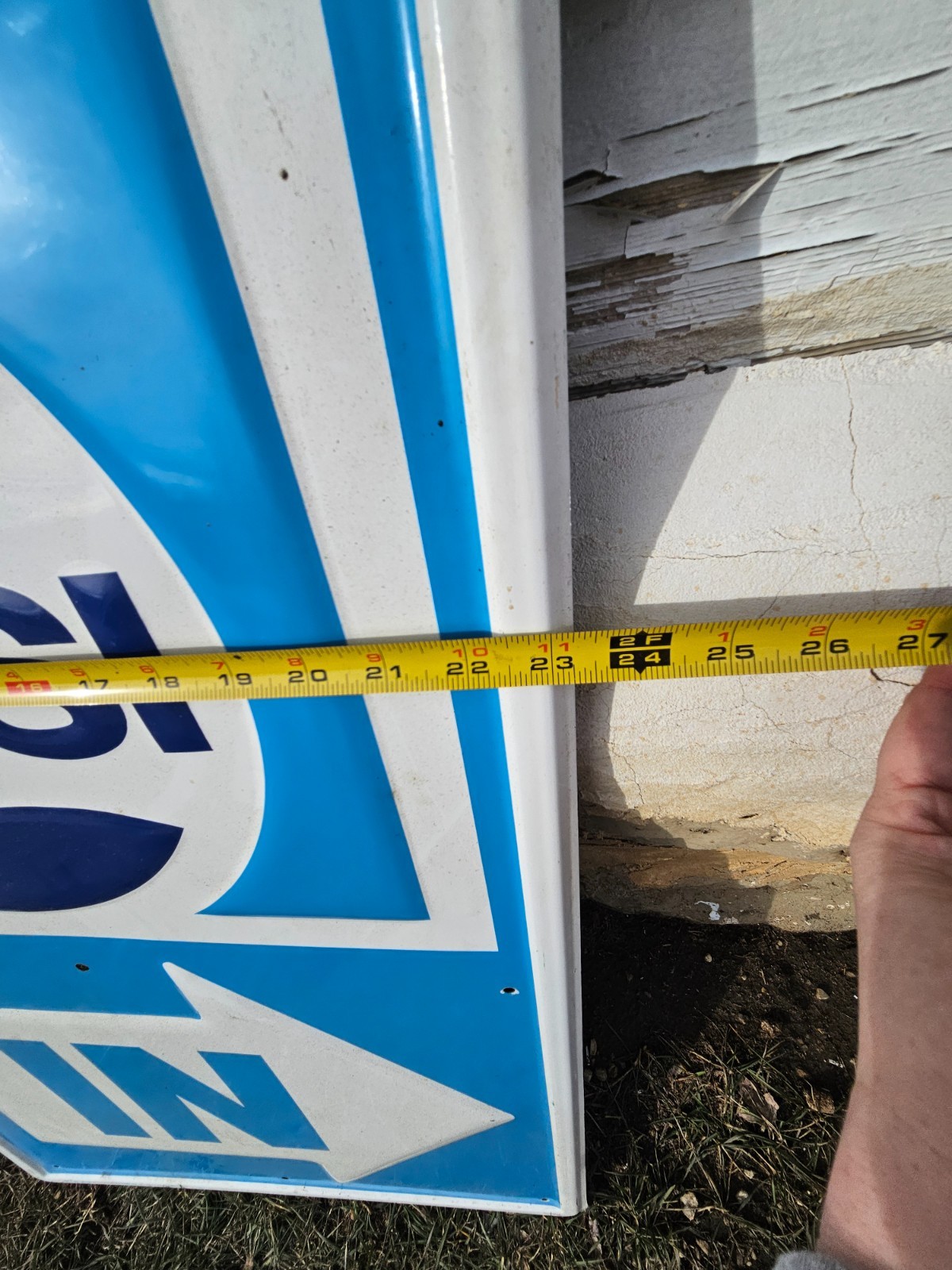 Vintage Pepsi Cola Soda Pop Tin Embossed IN Arrow Advertising Sign