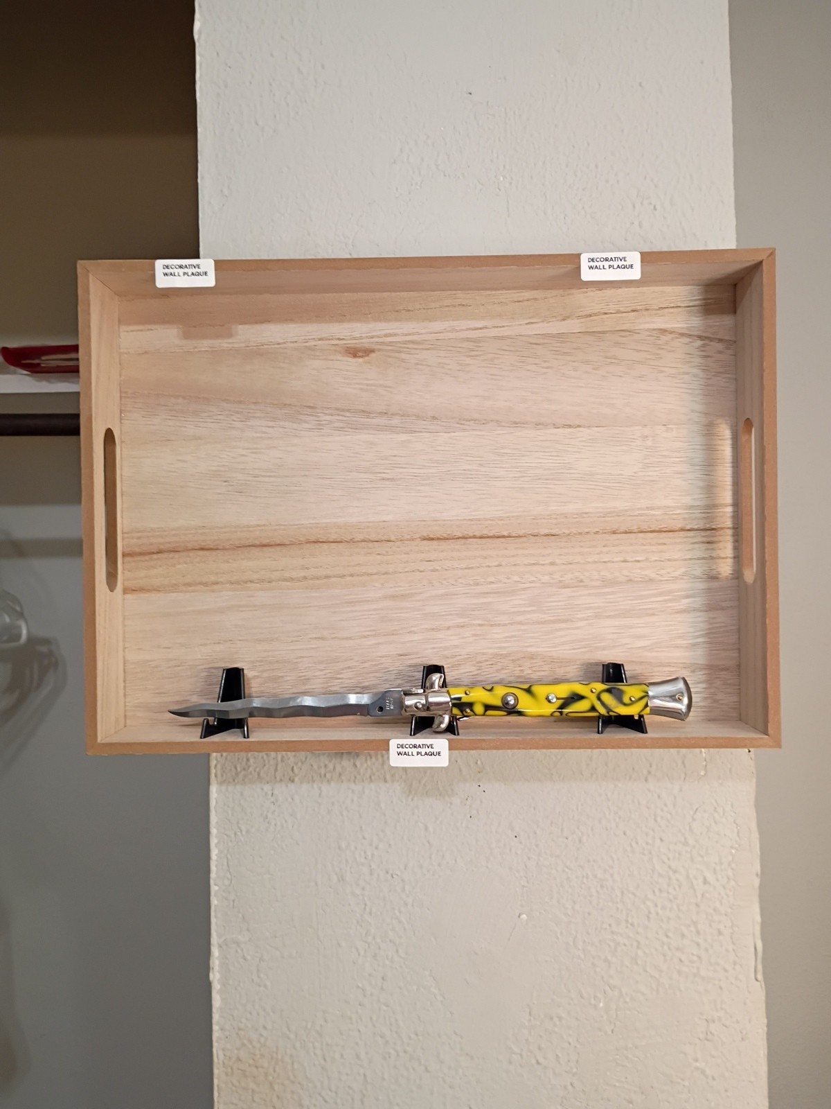 💯💯💯DECORATIVE KNIFE WALL PLAQUE INOX MINT💯💯💯💯