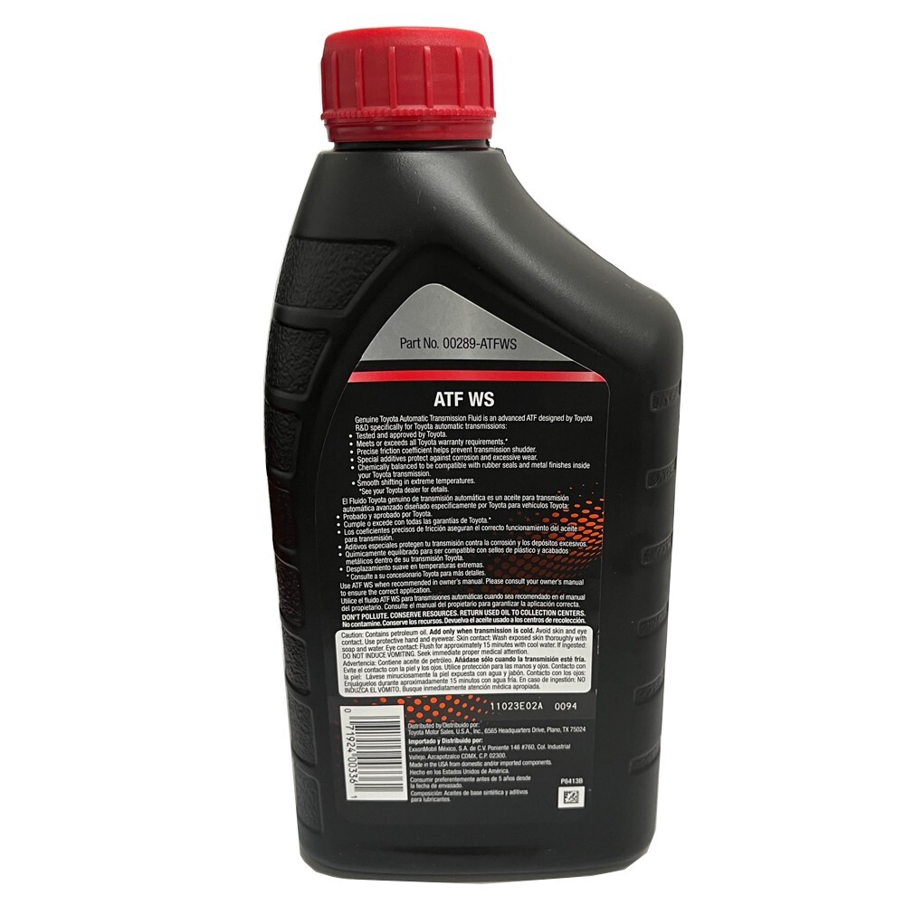 4 Quart Genuine Toyota ATF WS Automatic Transmission Oil Fluid OEM 00289-ATFWS