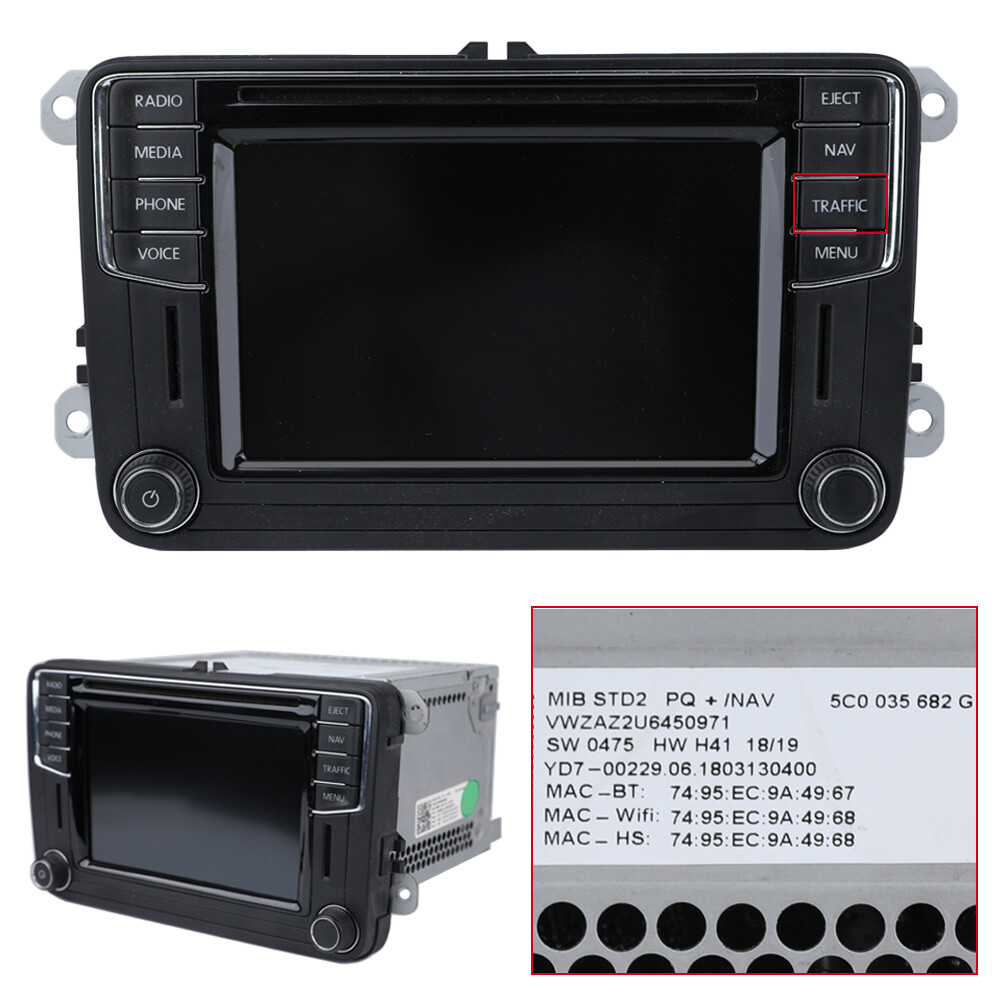 6.5" LCD Touch Screen Display for VW Skoda Sharan MIB STD2 684 680 200 600 Radio