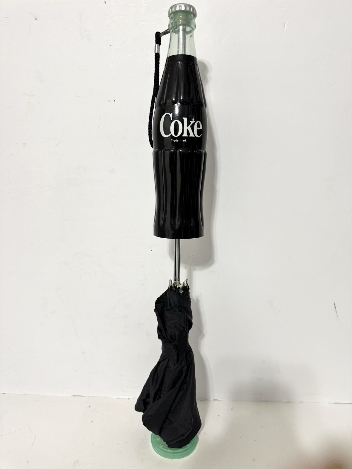 Vintage Coca-Cola Coke Bottle Umbrella 100th Centennial 30” Coke Collectible