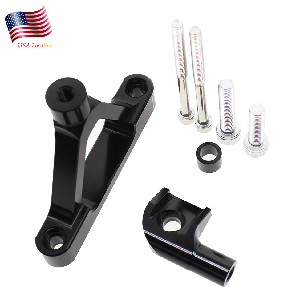 For Ninja ZX10R 2004-2005 Steering Damper Stabilizer Bracket Mount Holder CNC