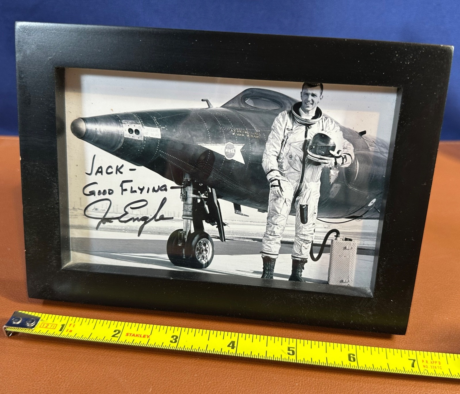 Joe Engle signed X-15 photo PLUS X-15 model