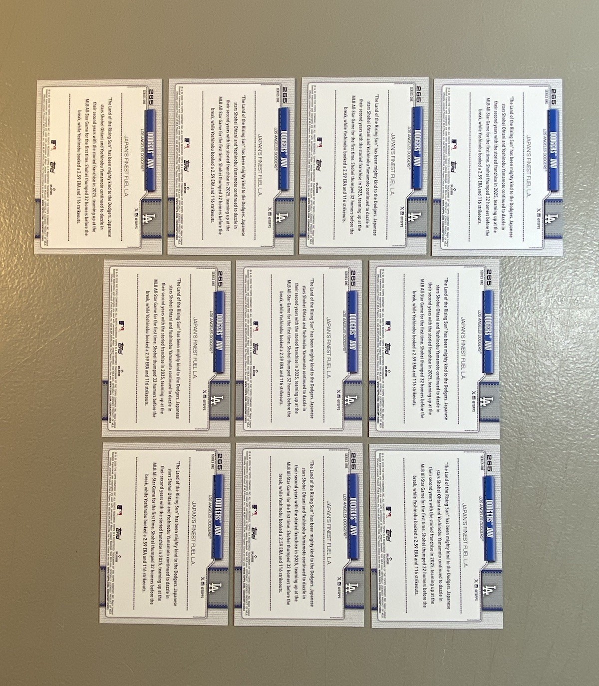 Shohei Ohtani 2026 Topps Series 1 Lot of (31) Cards - Foil Insert Base Dodgers