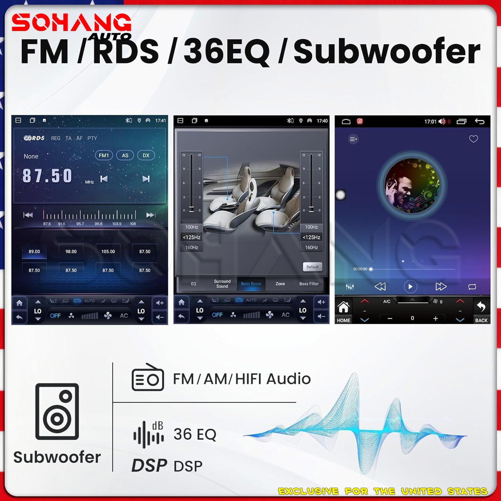 SoHang | 12.1" for Ford F150 F250 F350 Car Radio 2015-2021 Tesla Style Carplay