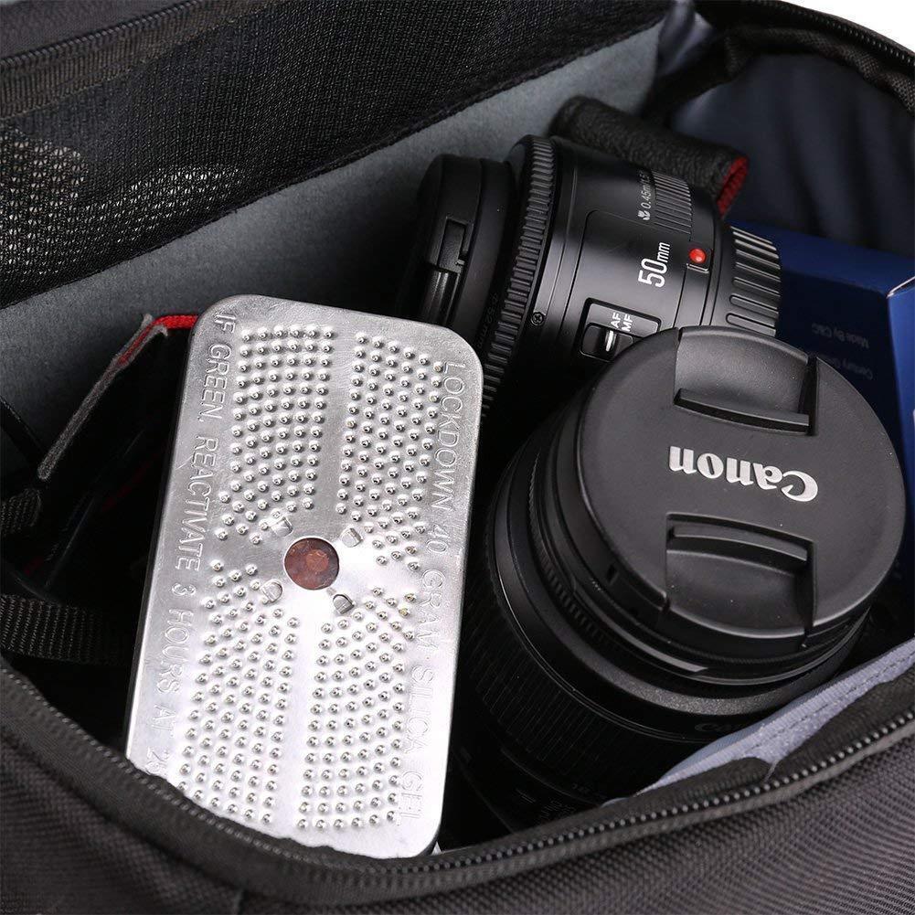 Reusable Silica Gel Desiccant Beads Dehumidifier Canister Safe 40 Gram 4 Packs