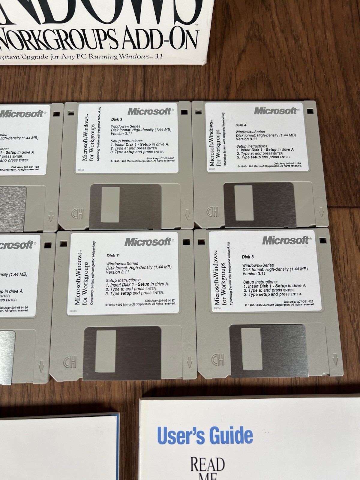 Microsoft 1994 Windows for Workgroups Add-On Upgrade v 3.11 for 3.1