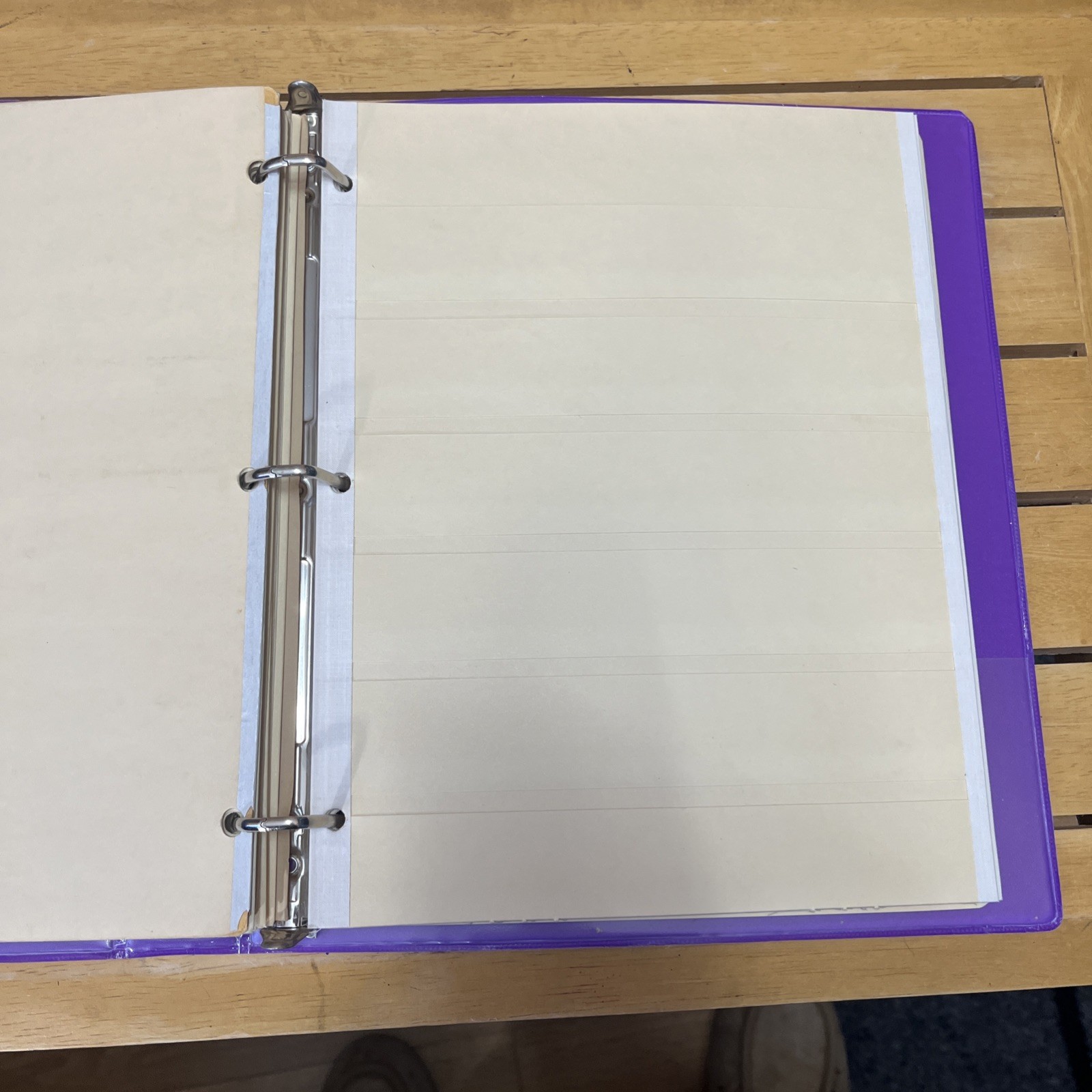 22 Manilla Pages In 1.5” 3 Ring Binder
