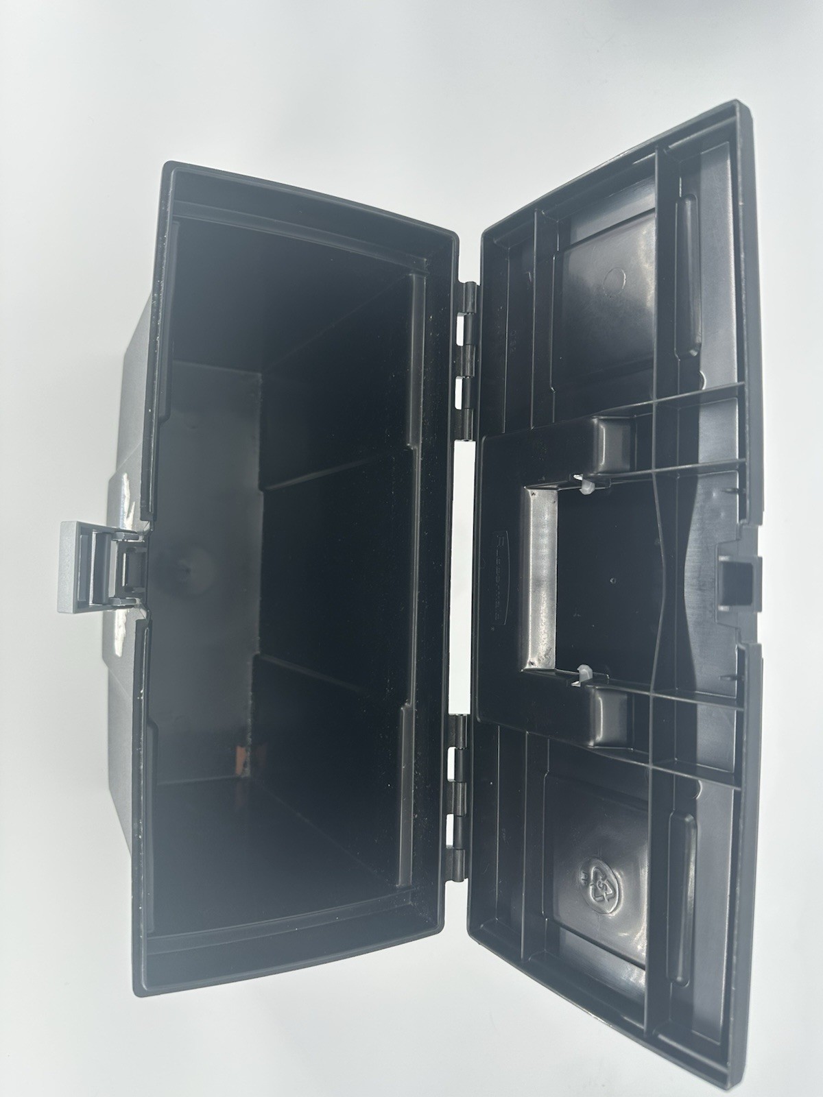 Vtg Rubbermaid Portable File Folder Carry Case Storage Box Black Hard Shell