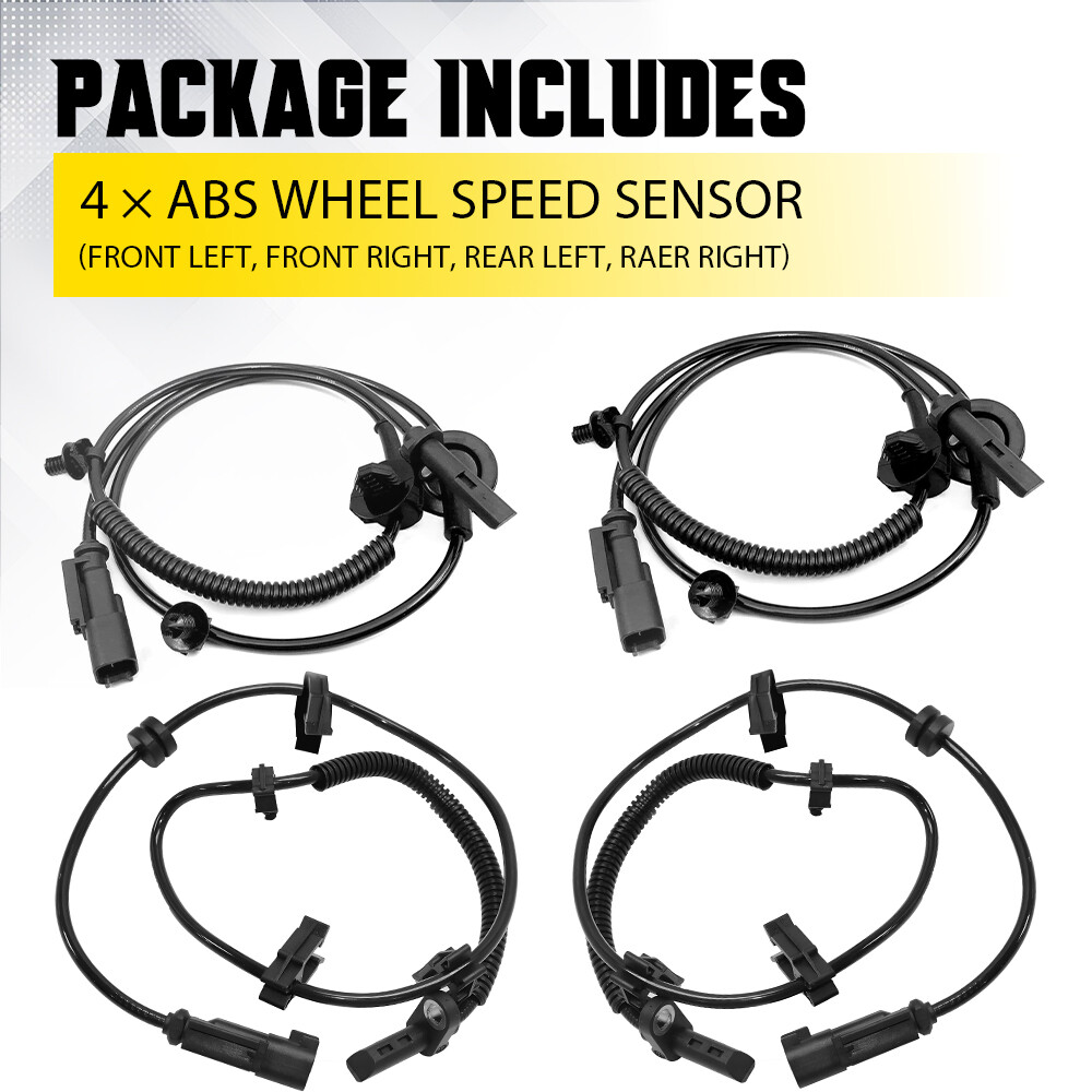 4x Front & Rear ABS Wheel Speed Sensor for 2008-2016 Buick Enclave GMC Acadia EJ