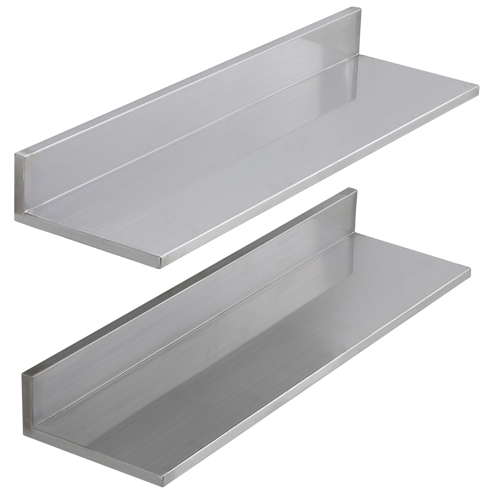 VEVOR 30" x 8.6" Stainless Steel Wall Mounted Shelf Kitchen Shelving 2 Pack