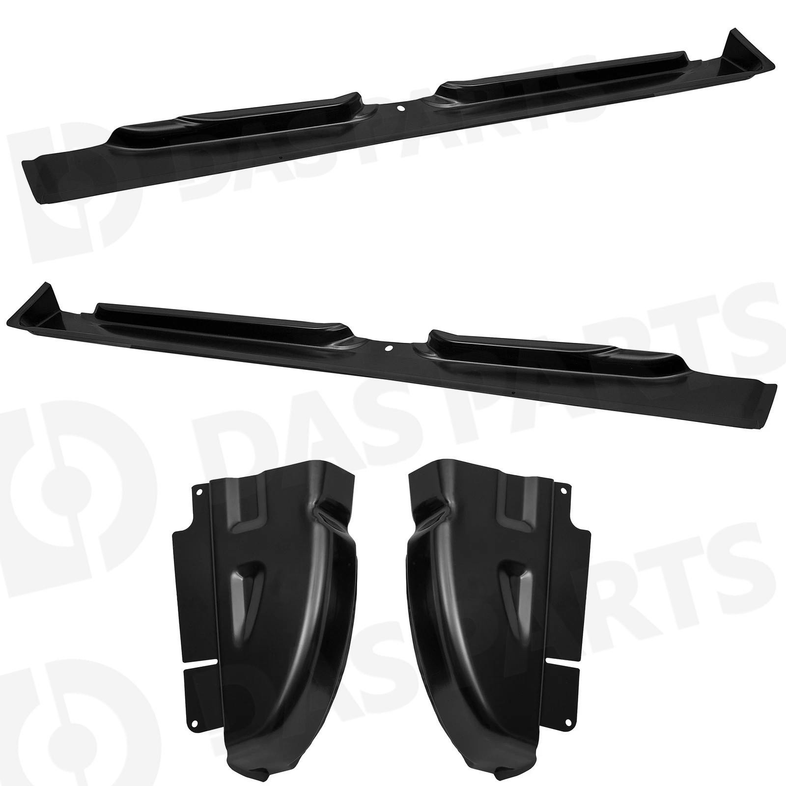 Pair Rocker Panels & Cab Corners For 2002-2008 Dodge Ram Quad Cab 1500 2500 3500