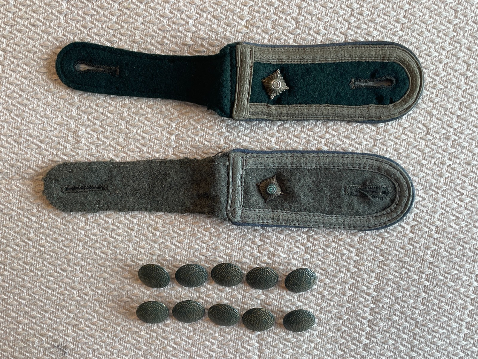 PAIR OF ORIGINAL GERMAN WW2 WWII MOTOR TRANSPORT NCO SHOULDER BOARDS EPAULETTES