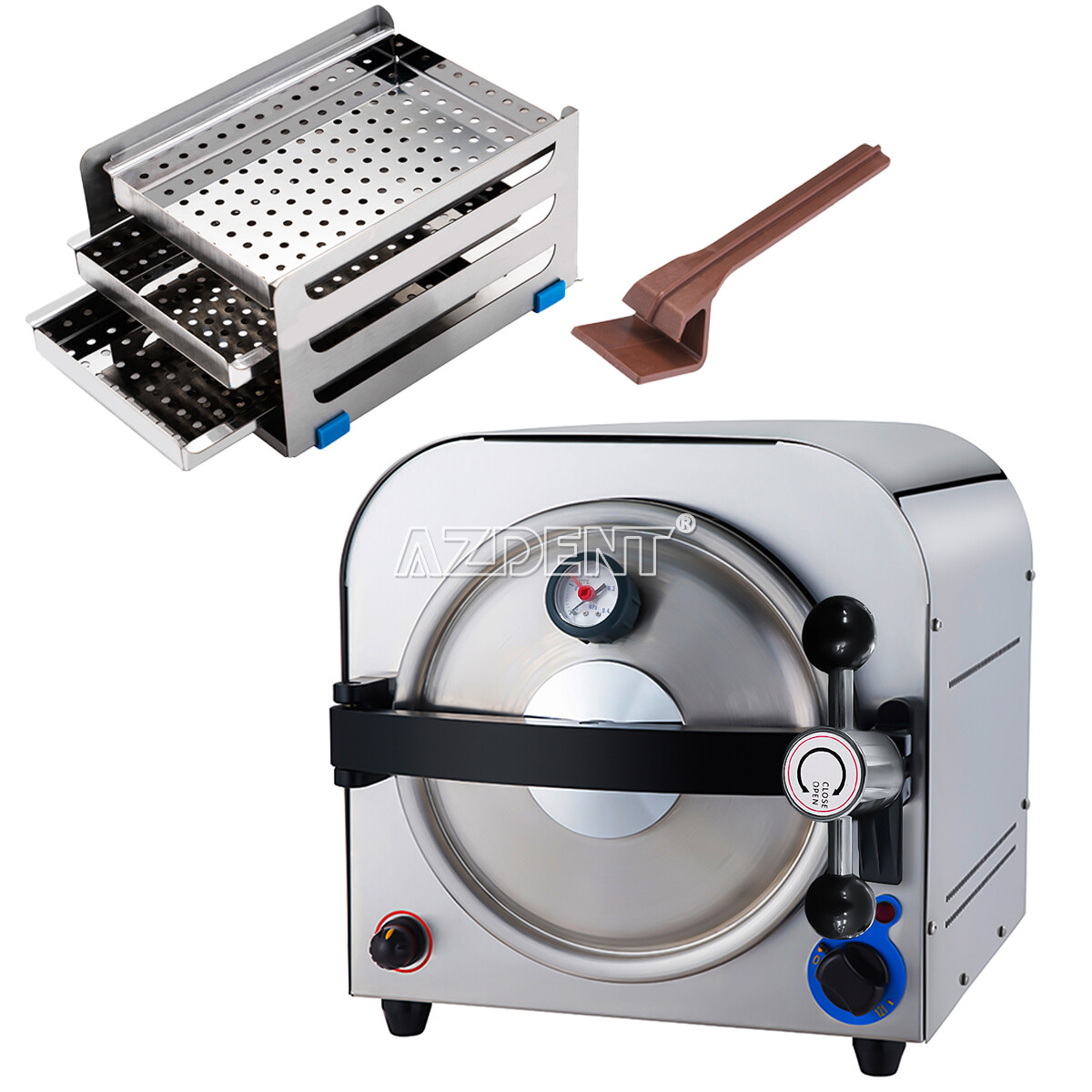 14L Esterilizador de Autoclave de Vapor Dental Equipo de Lab de Esterilización