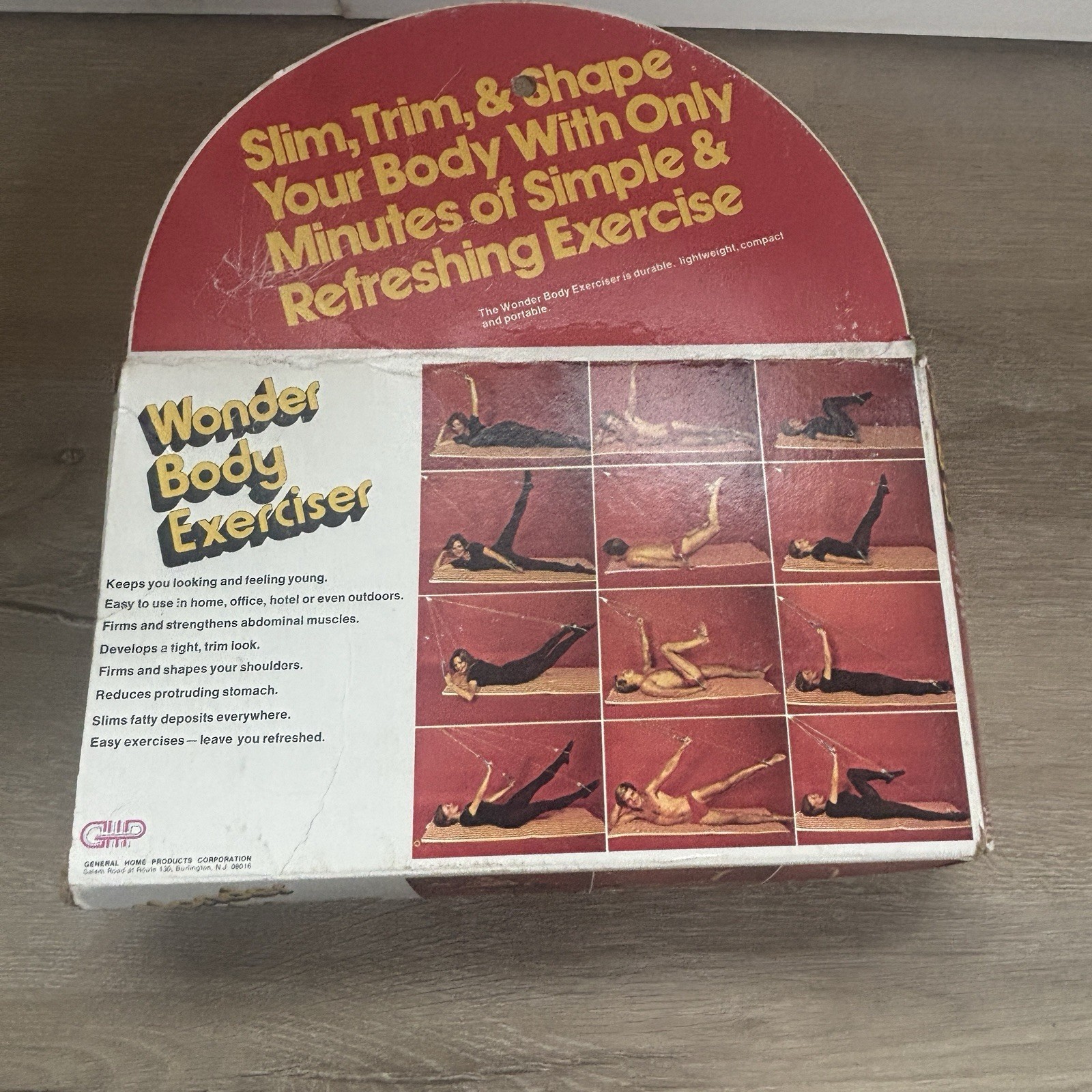 VTG Wonder Body Exerciser Retro 70s Fitness Rope Pulley Original Box Manual MCM