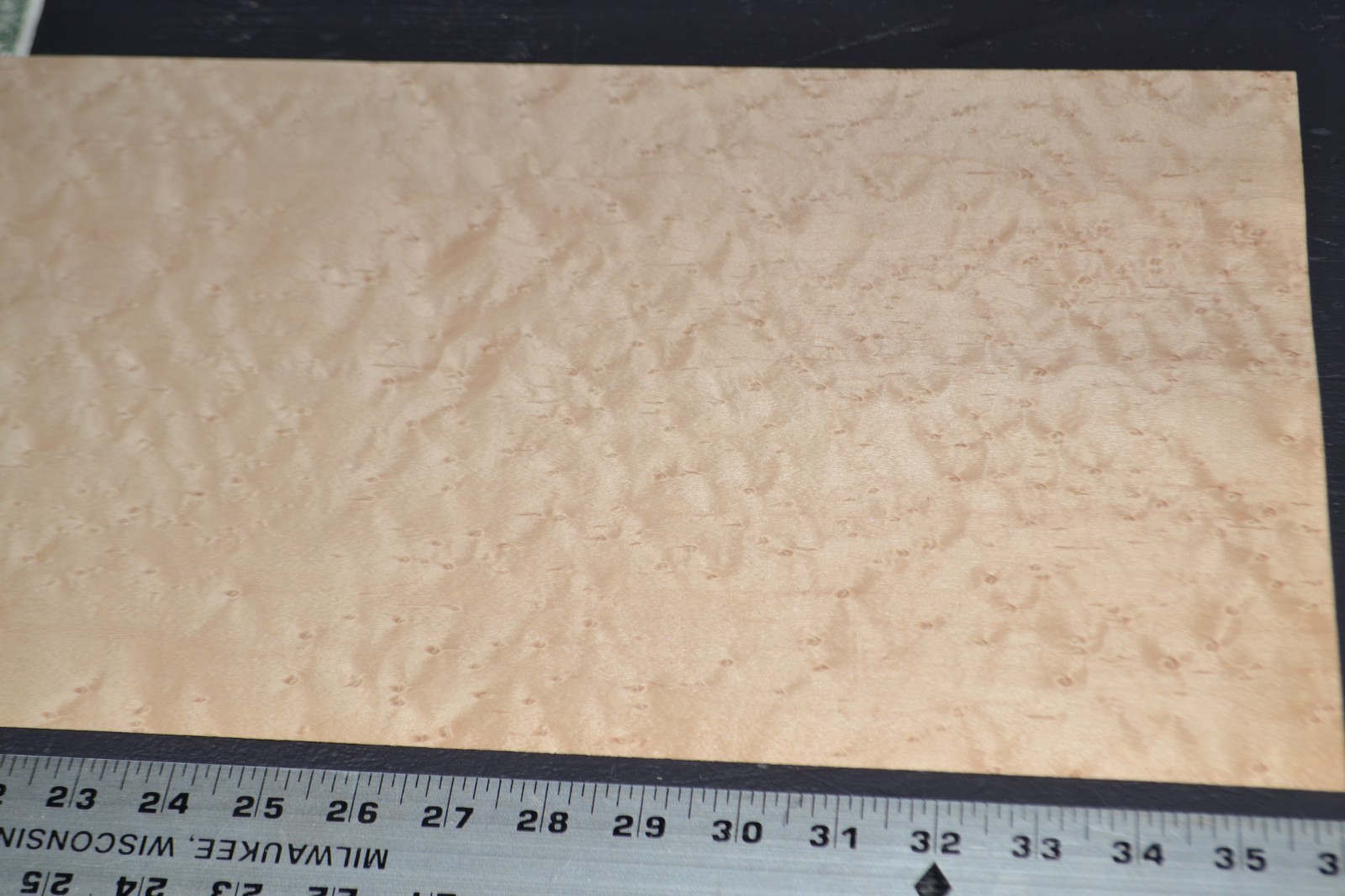 Birdseye Maple Raw Wood Veneer Sheet 10.5 x 36 inches 1/42nd thick 8630-41