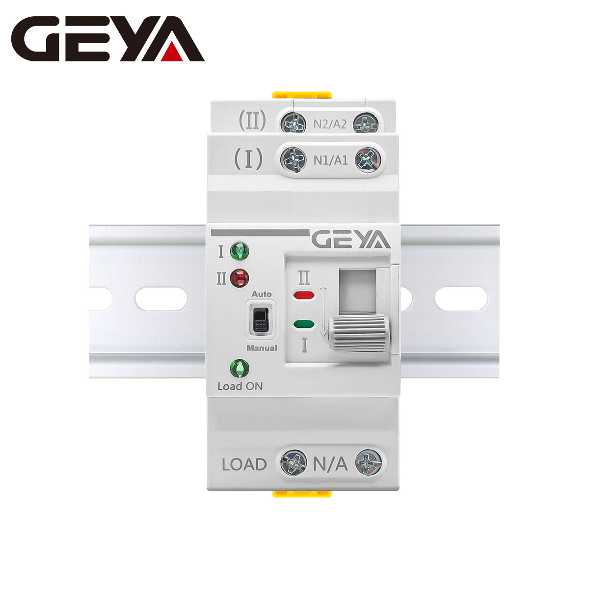 GEYA Mini Dual Power Automatic Transfer Switch Grid to Alternator 2P 63A 220V