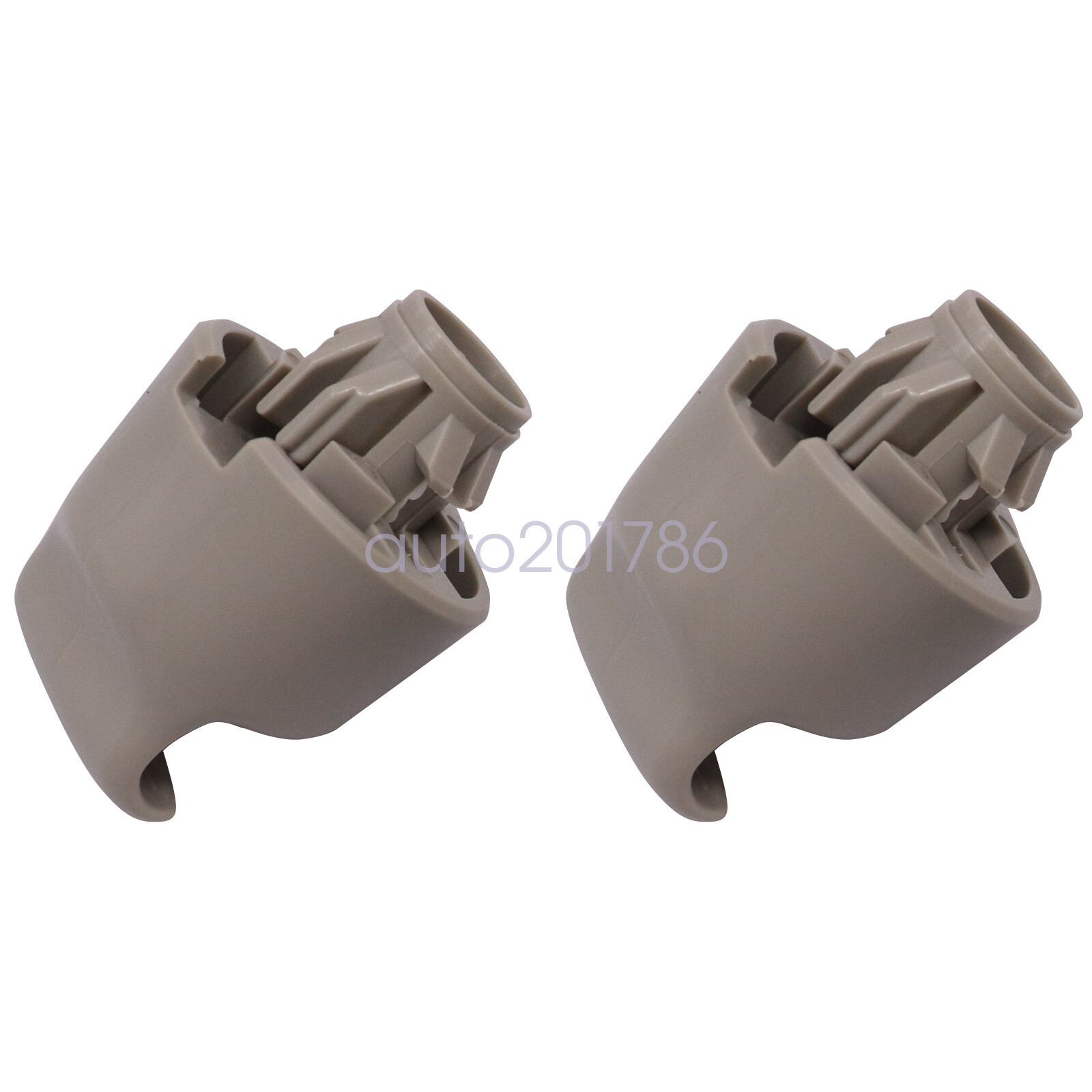 2X Sun Visor Bracket Clip For Nissan Murano Rogue Pathfinder Altima Grey