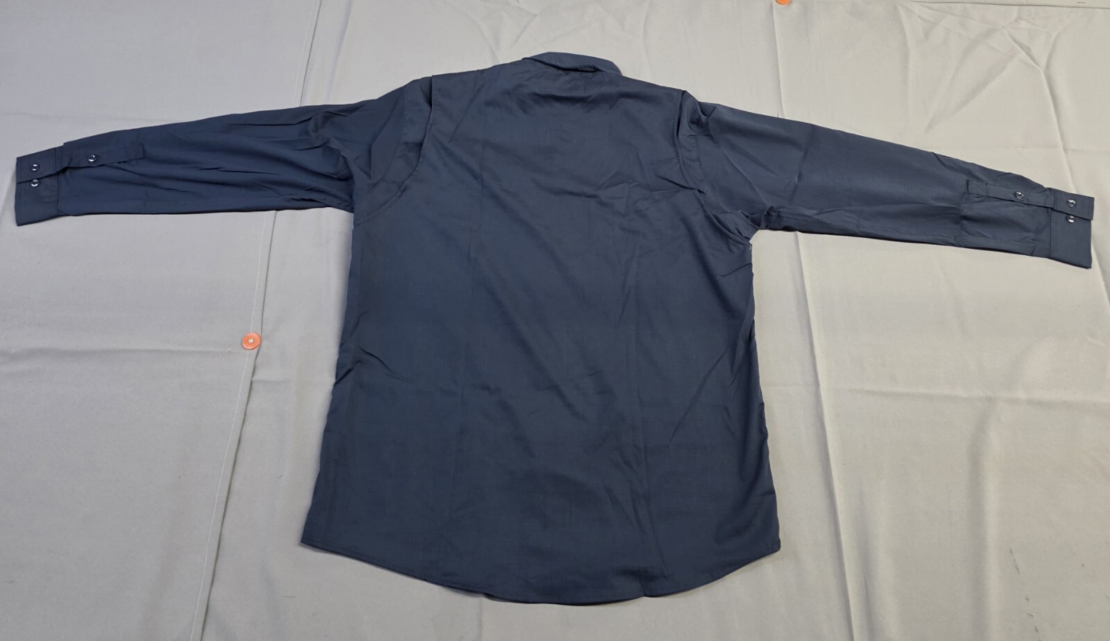 Carhartt Men's Long-Sleeve Button-Down Work Shirt Navy