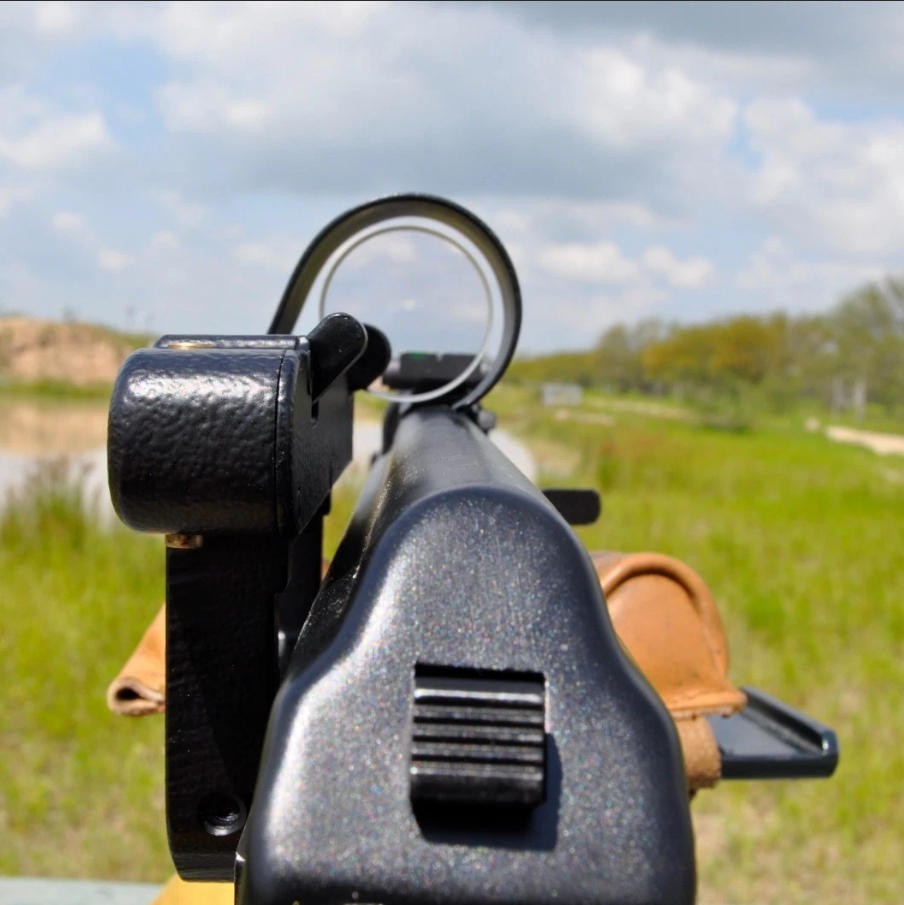 OKP7 Green Dot Sight HD Triangle Reticle Side Clip Russian Reflex Sight Hunting