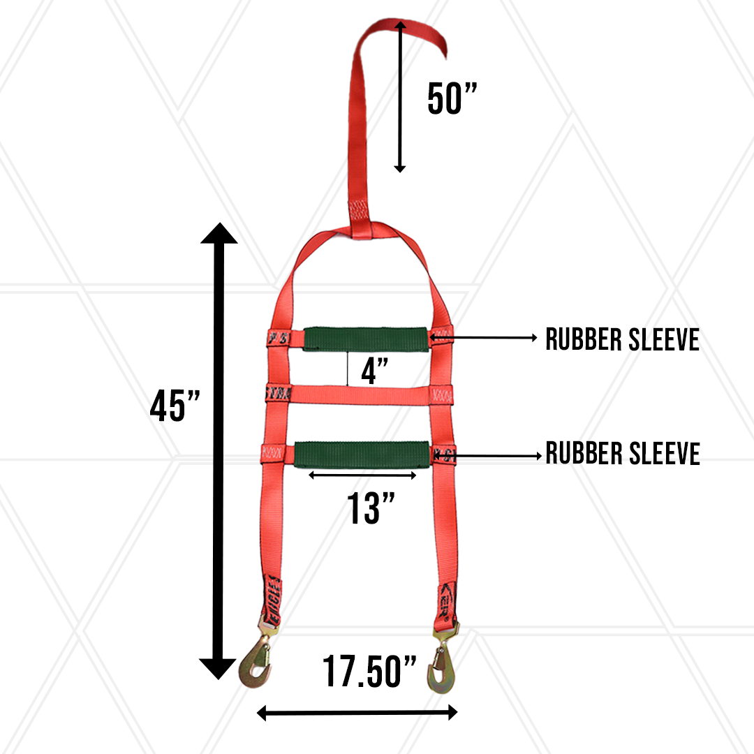 Pro Basket Tie Down Car Tire Strap Tow Dolly Snap Hook With Rubber Sleeve 2 Pack