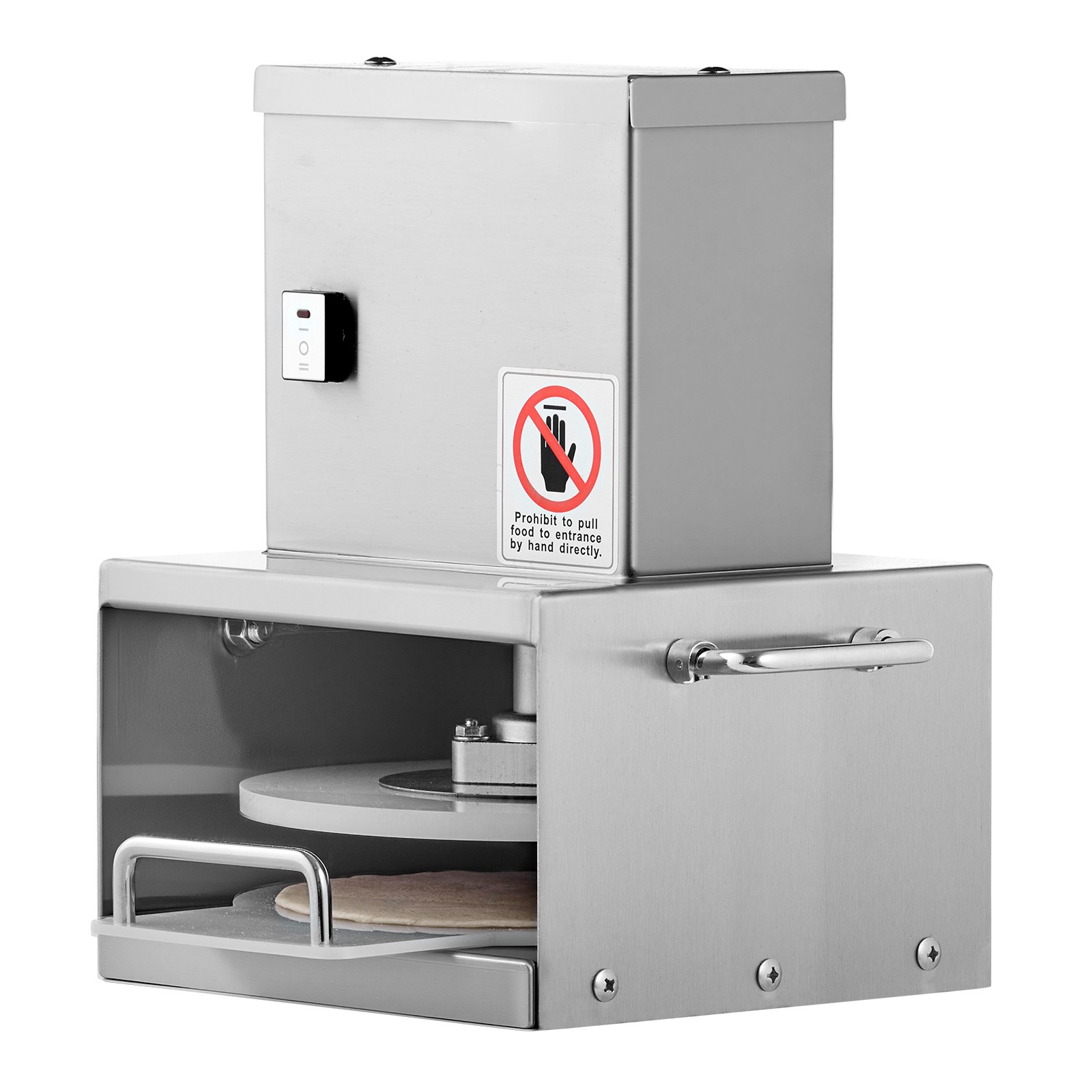 6 in Electric Pizza Dough Press Machine Pizza Pastry Sheeter Stainless Steel