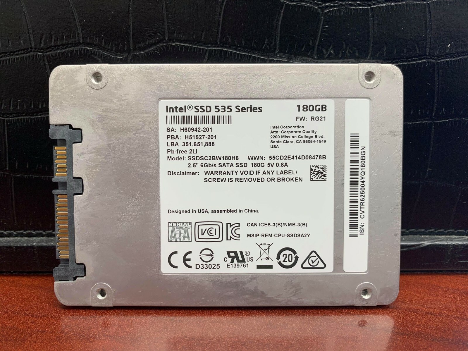 *UNUSED* INTEL SSD 535 Series 180GB SSDSC2BW180H601 - FREE SHIPPING