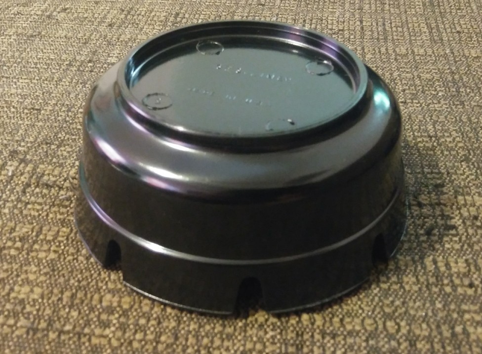 NOS GES-LINE Black 8 Slot 4" Ashtray #263 Made in USA