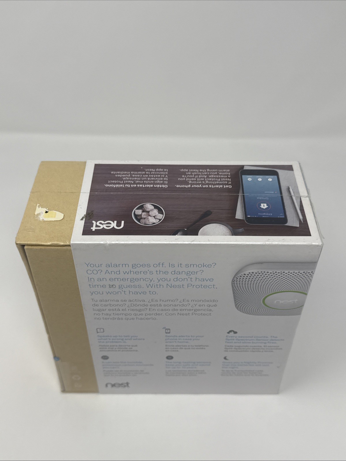 Google Nest Protect Smoke and Carbon Monoxide Alarm 2nd Gen - S3000BWES (2016)