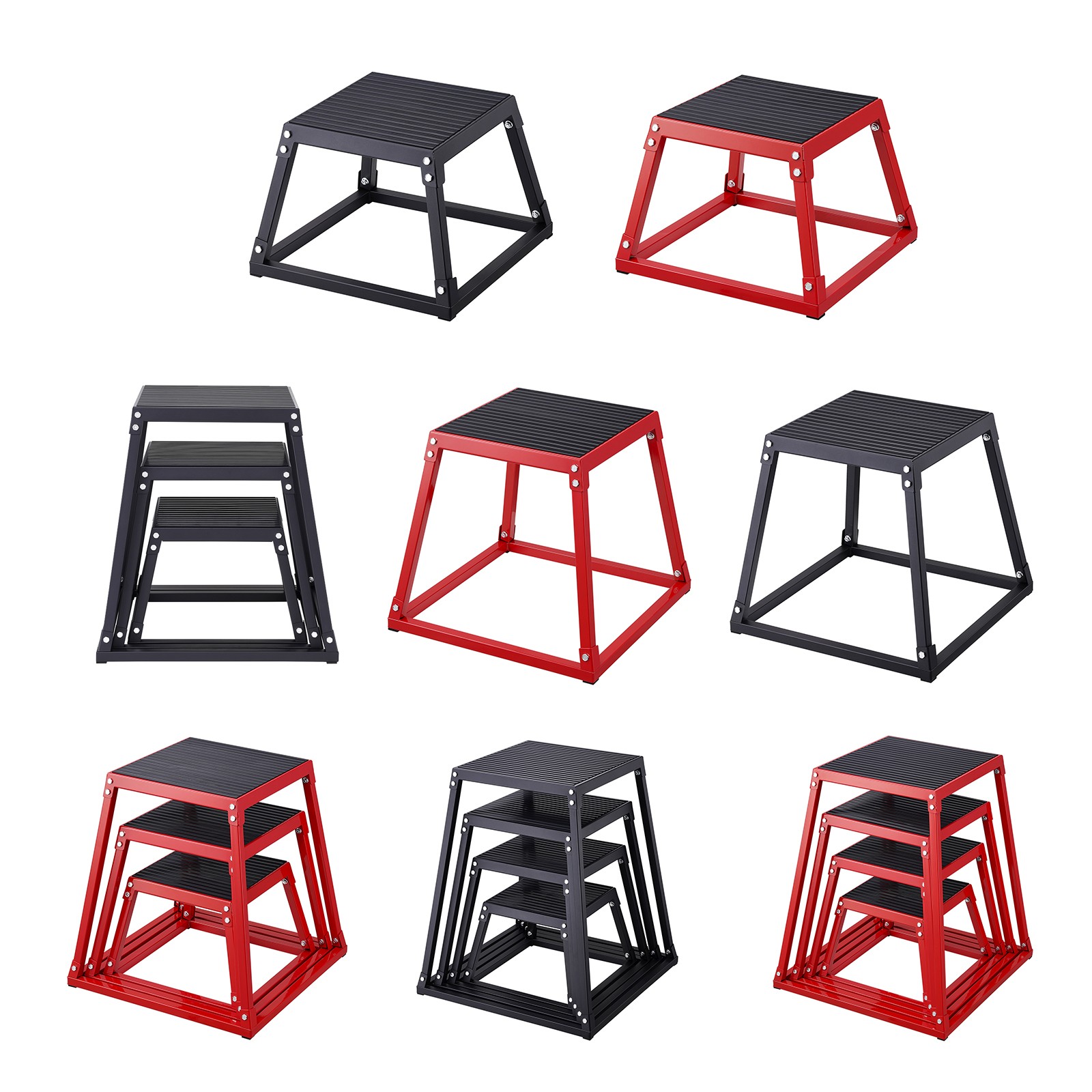 Uimoso 12/18/24/30 Inch Plyometric Jump Box Fitness Exercise Plyo Box Step Cross