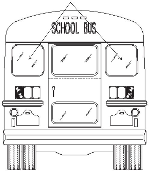 90302200 Rear Window For IC Bus With Gasket, 2222658C92, 2202434C2