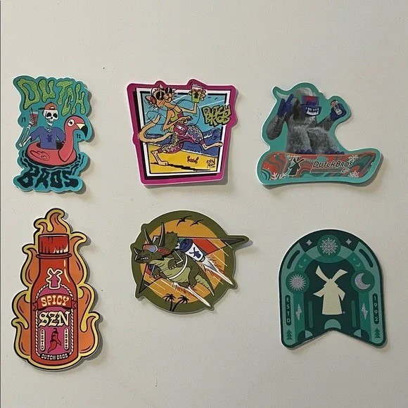 Dutch Bros Stickers Lot of 6