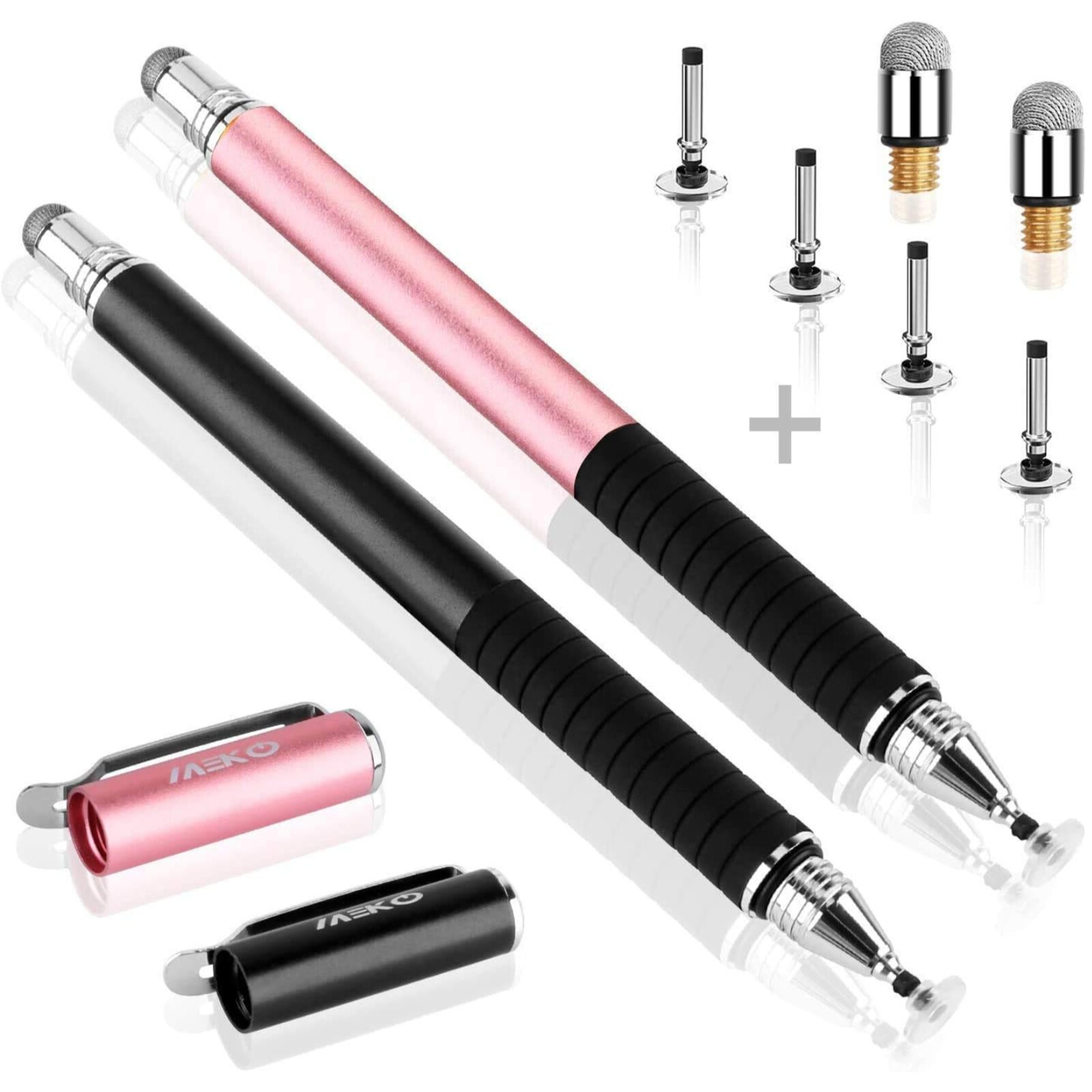 (2nd Generation) [2 in 1 Precision Series] MEKO Disc Stylus Pen 2PCS