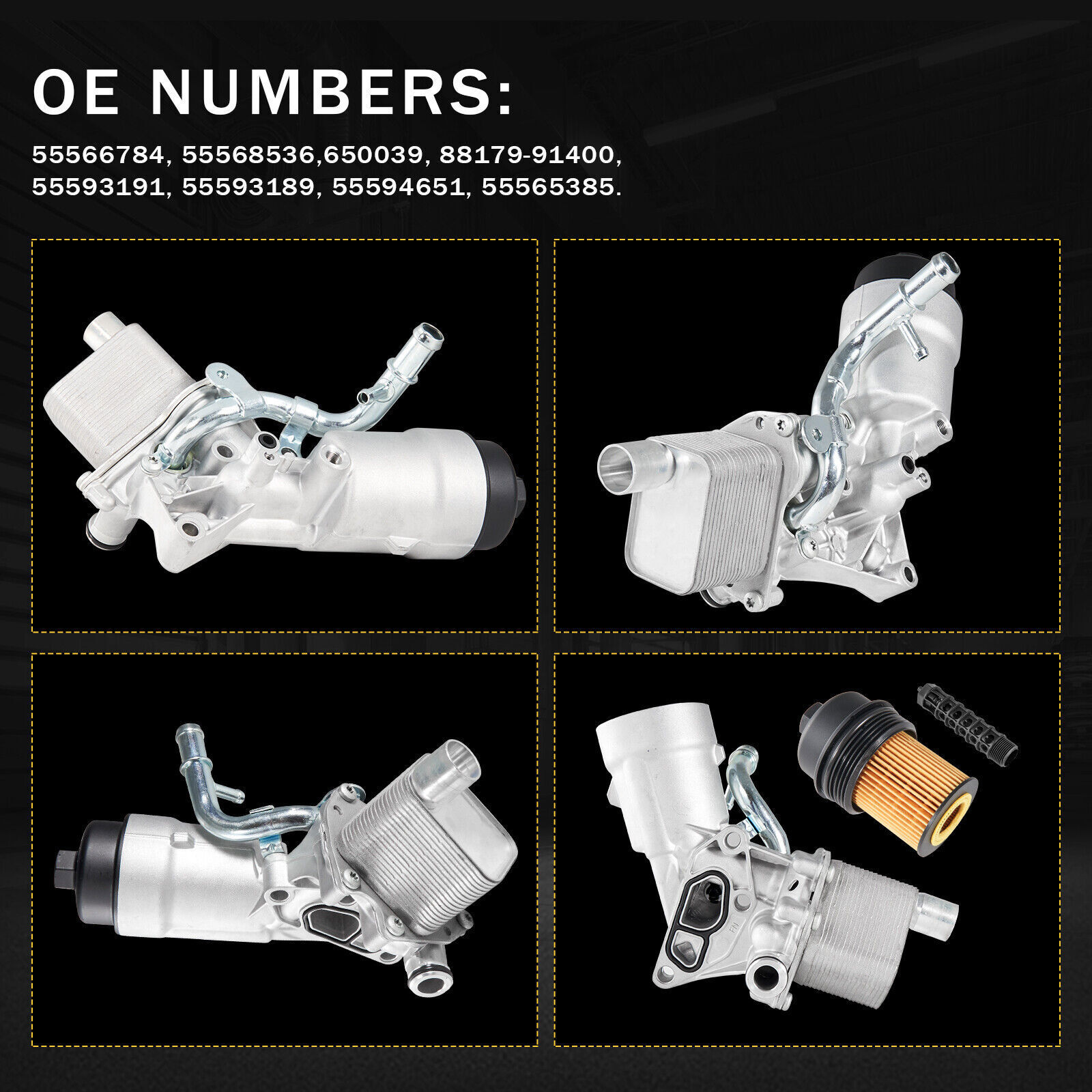 55566784 Engine Oil Cooler Assembly For Chevry Cruze Sonic Trax Buick Encore1.4L