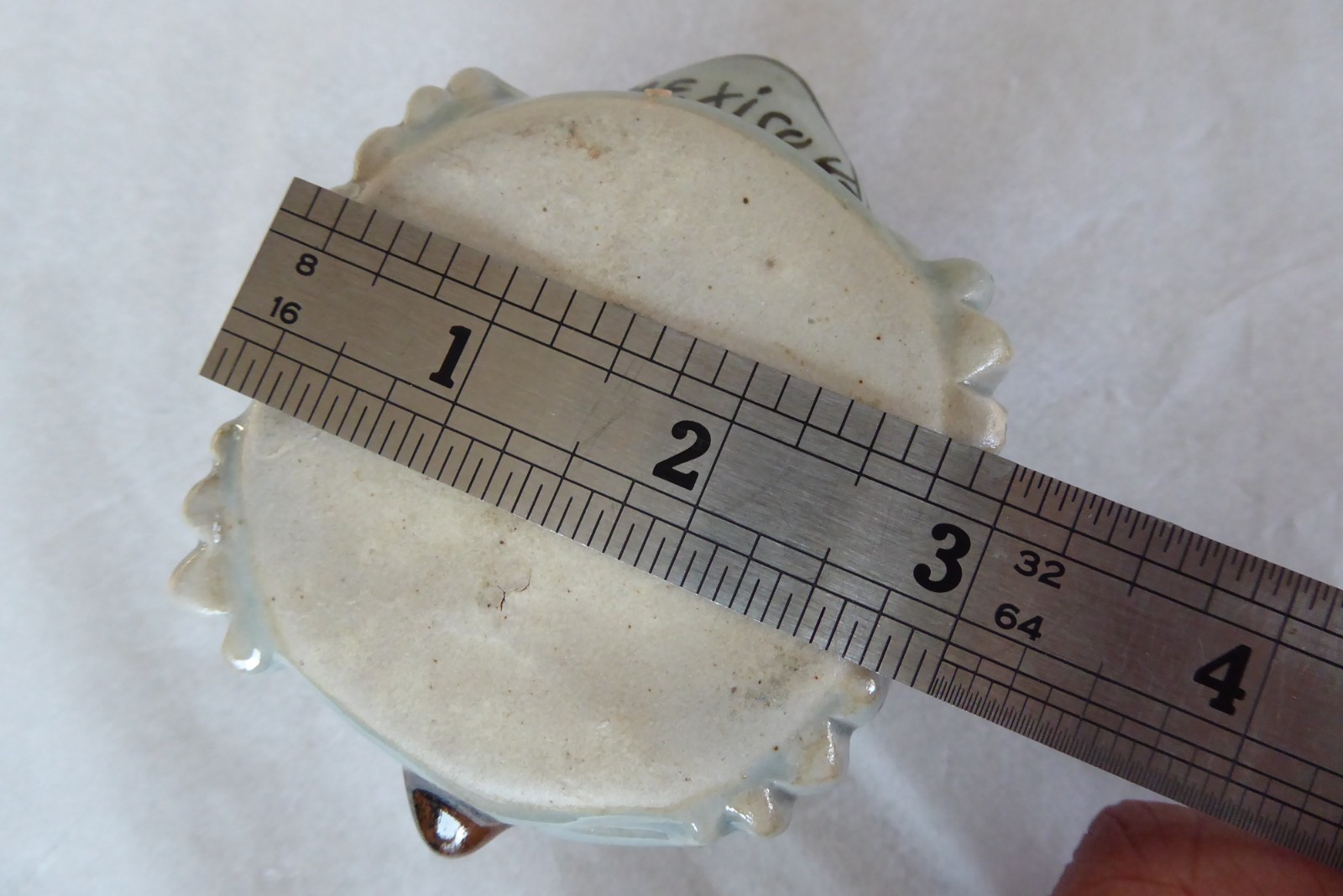 Fred & Barbara Meiers Vintage Hand Painted Ceramic Turtle Figurine Mexico KE 3.5