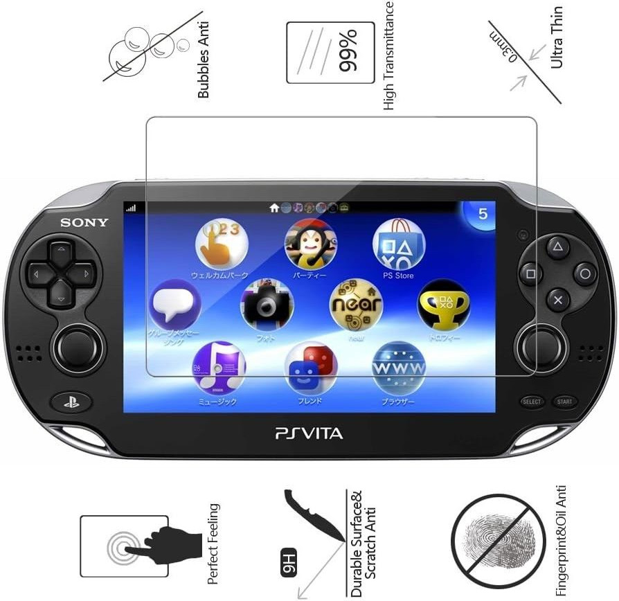 PS Vita 2000 Tempered Glass Film Screen Protector  For Sony PlayStation
