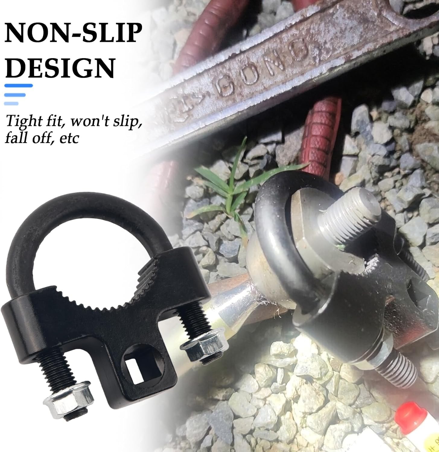 Inner Tie Rod Removal Tool with 3/8" Drive Ports,Anti-Slip Inner Tie Rod Tool wi