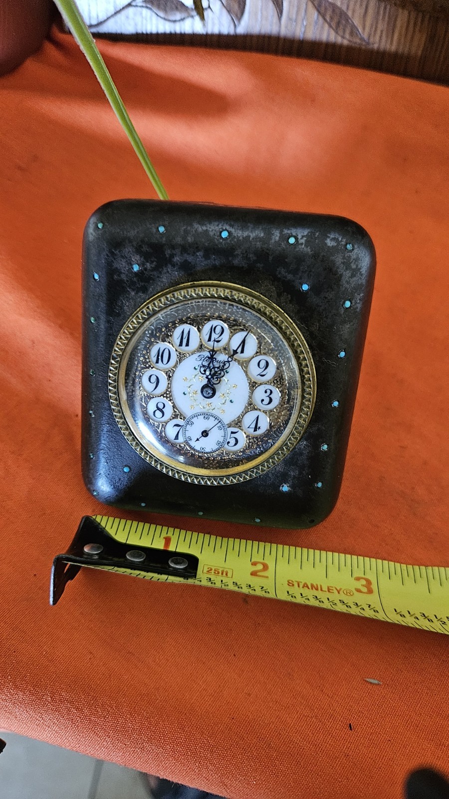 ANTIQUE PLOJOUX GENEVE Victorian, Swiss Desk Clock Working