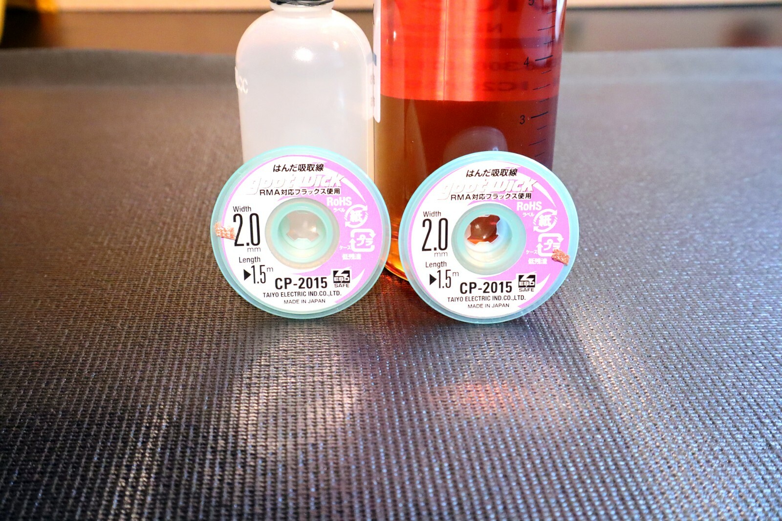 Kester 186 RMA Flux 8oz, 2 Rolls GootWick De-soldering Braid, 2oz Needle Bottle