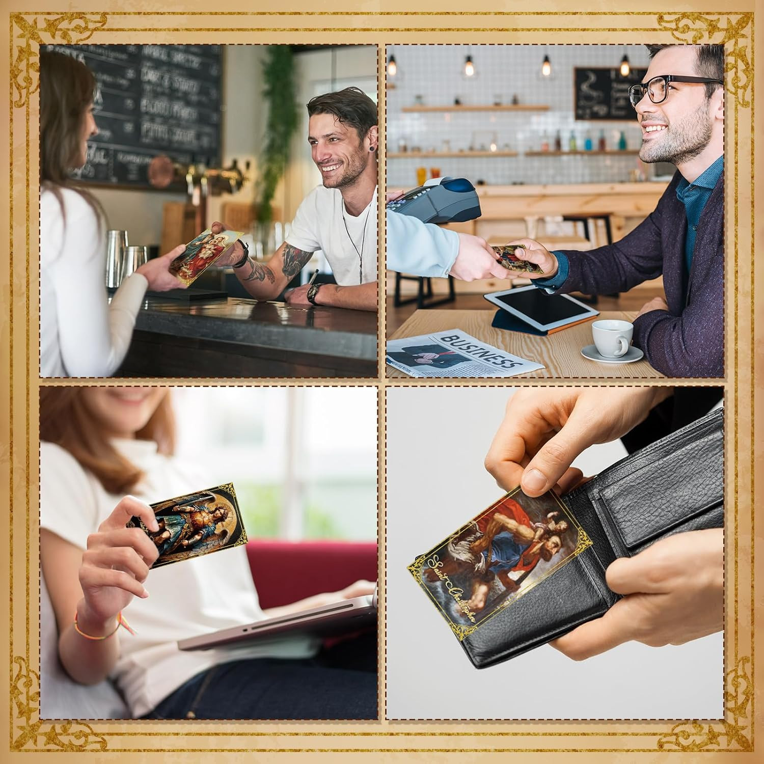 240 Pcs Catholic Prayer Cards Gifts Bulk Holy Cards with Catholic Saints and ...