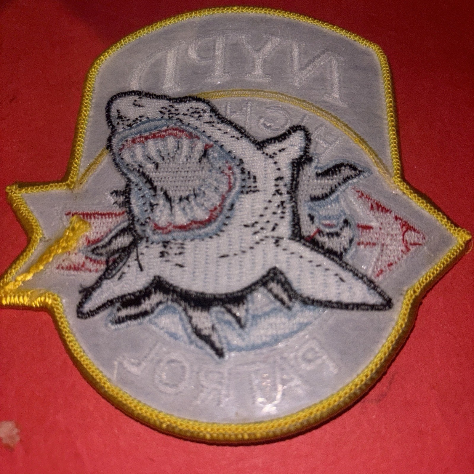 NYPD Highway Patrol Great White Shark Patch Mint Unused. Awesome Quality