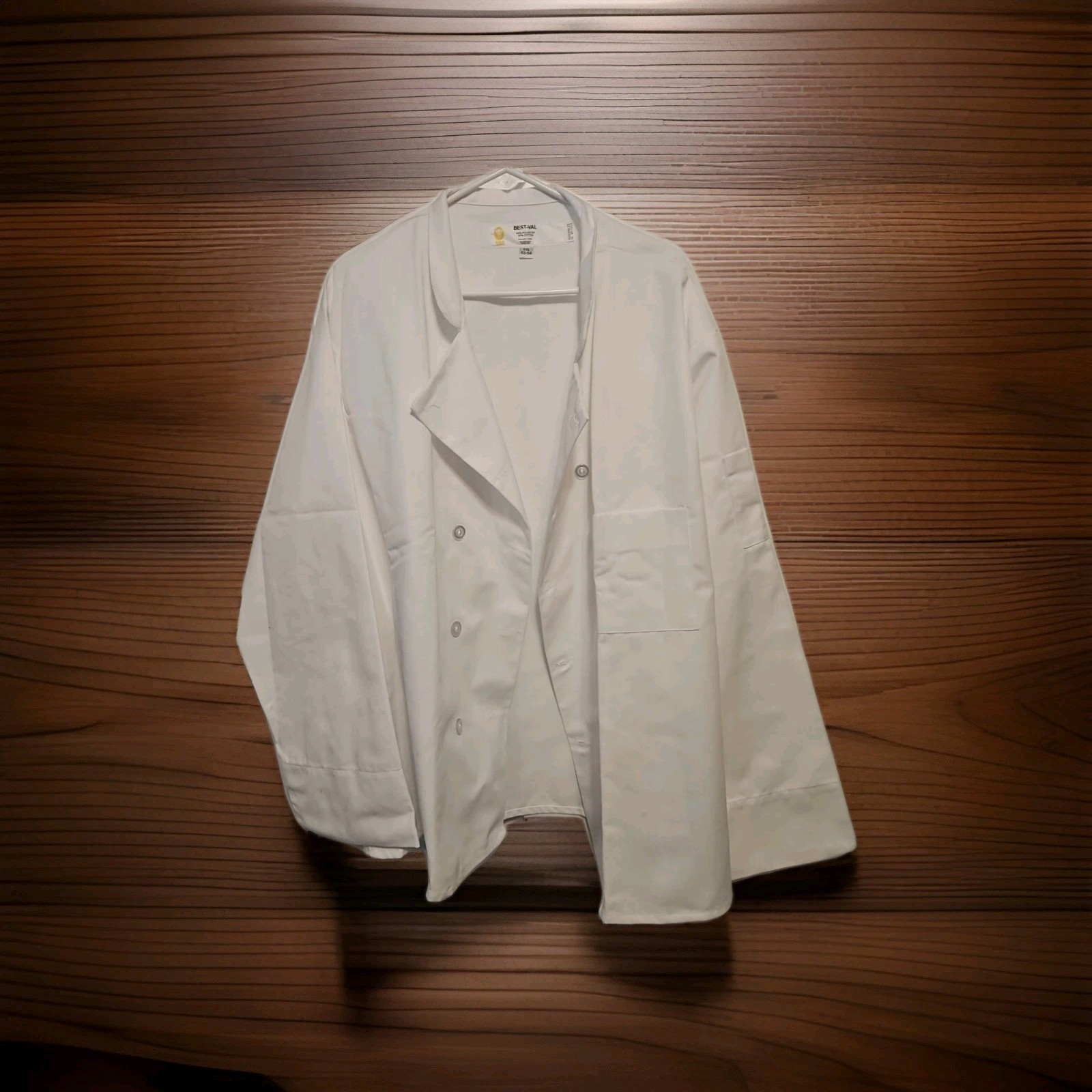 Best-Val White Chef Coat Sz XXL 52-54 New No Tags
