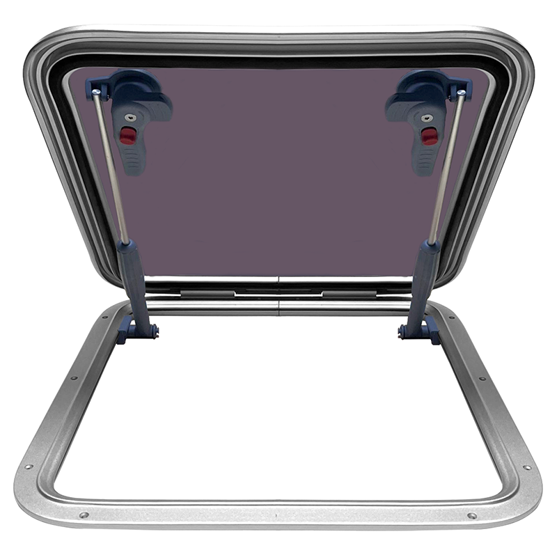 Boat RV Camper Square Aluminum Alloy Porthole Window Deck Plate Hatch Cover Lid